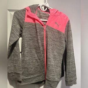 Fleece like hoodie zip up